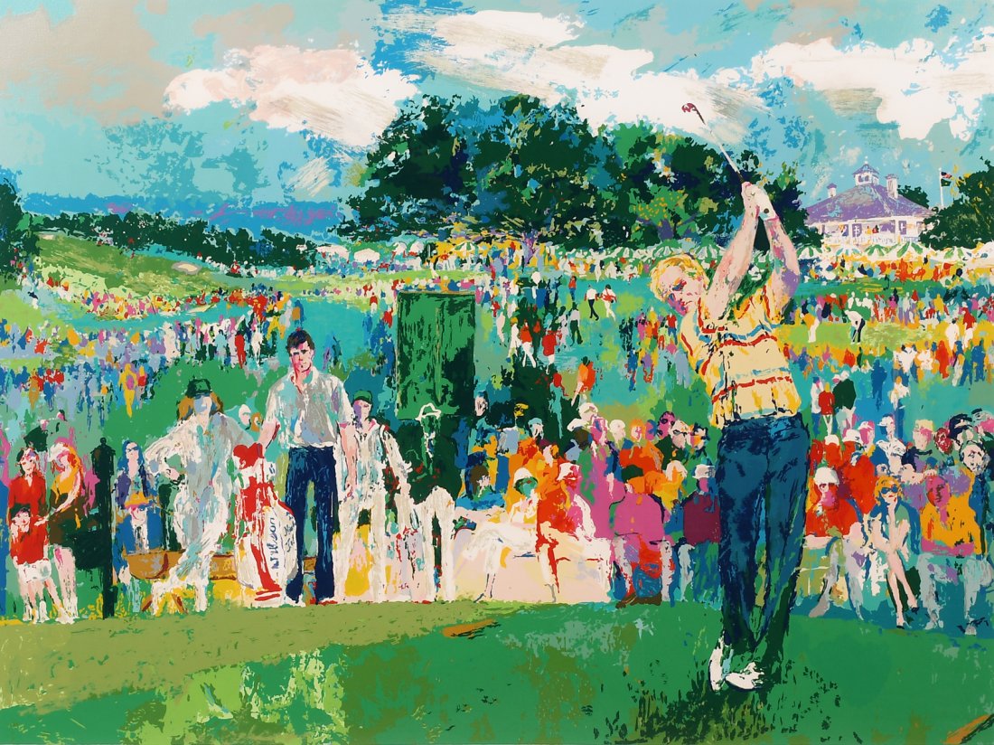 LARGE LEROY NEIMAN SERIGRAPH "APRIL AT AUGUSTA" (1 of 4)