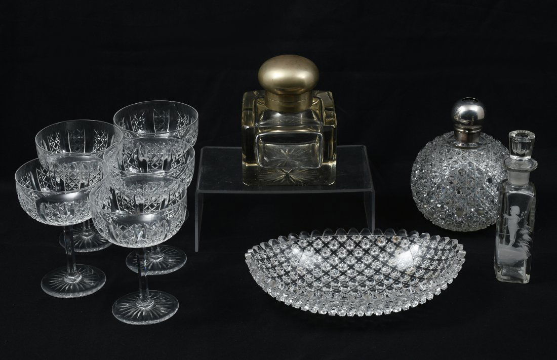 9 PC. CUT CRYSTAL & GLASS COLLECTION (1 of 7)