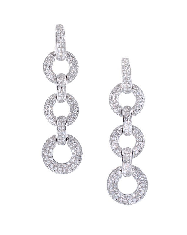 $10,000 DIAMOND/18k GOLD EARRINGS