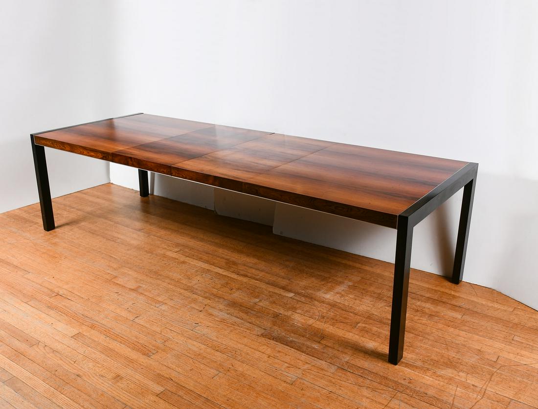 VINTAGE ROSEWOOD DINING TABLE W/ 2 LEAVES (1 of 7)