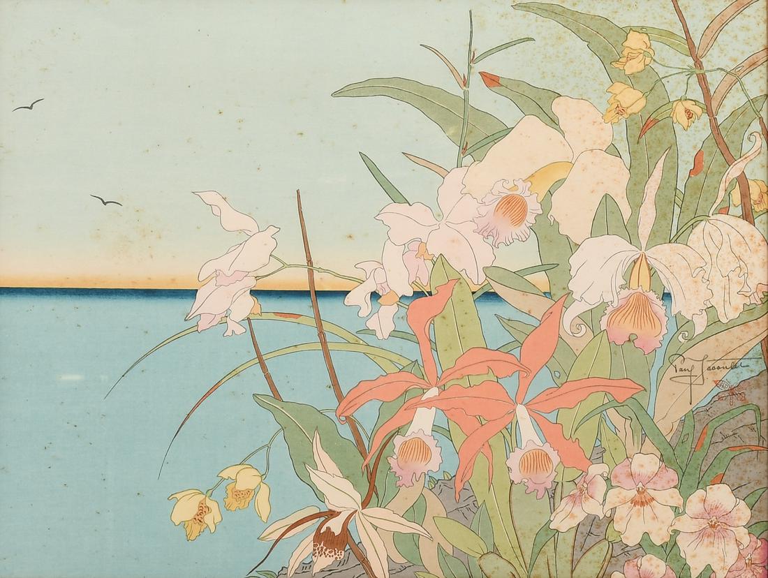 PAUL JACOULET JAPANESE WOODBLOCK PRINT (1 of 4)