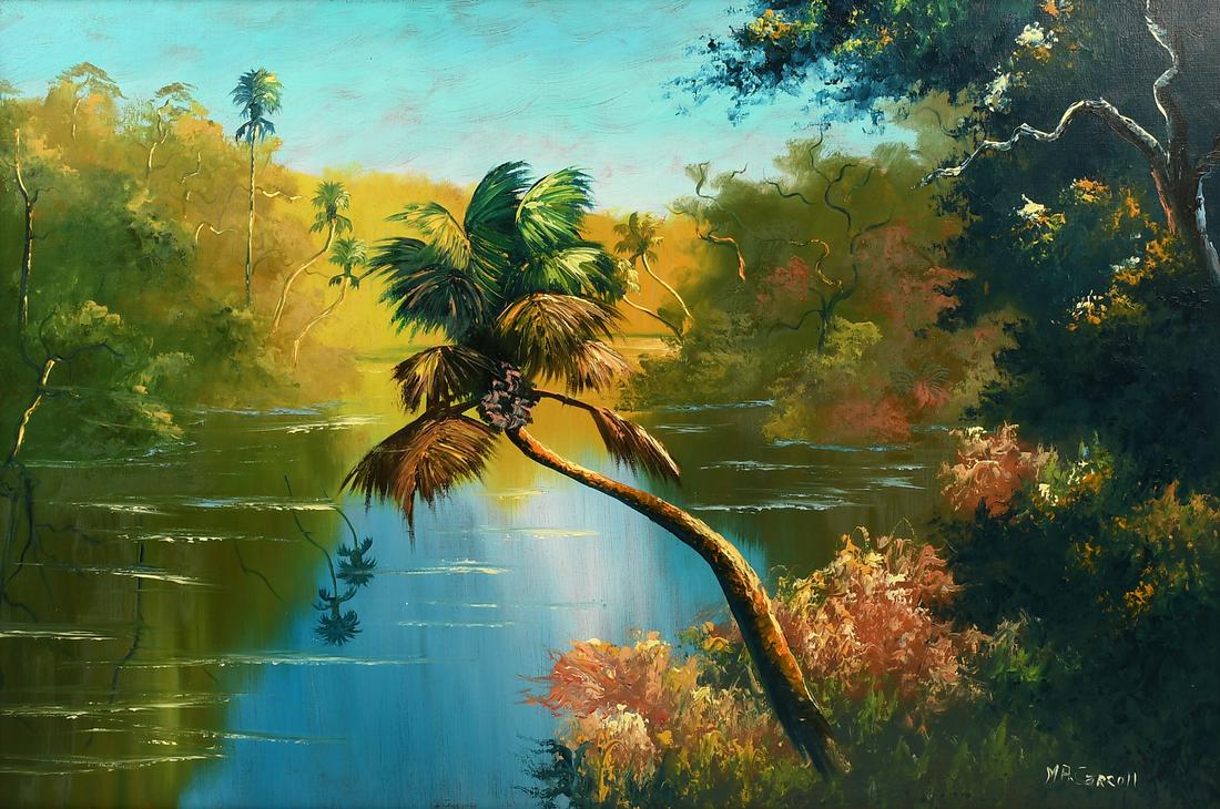 LARGE MARY ANN CARROLL HIGHWAYMEN PAINTING (1 of 4)