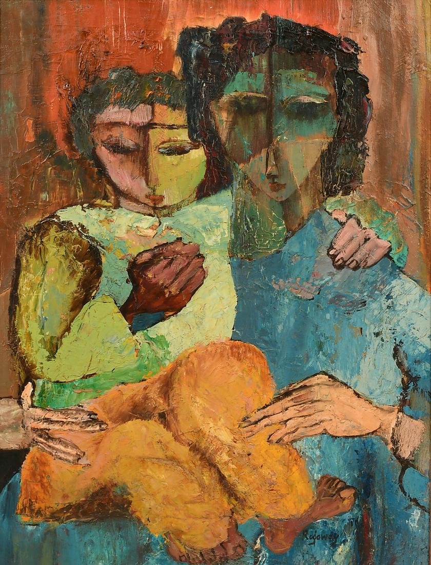 ROGOWAY MODERNIST "MATERNITE" PAINTING (1 of 5)