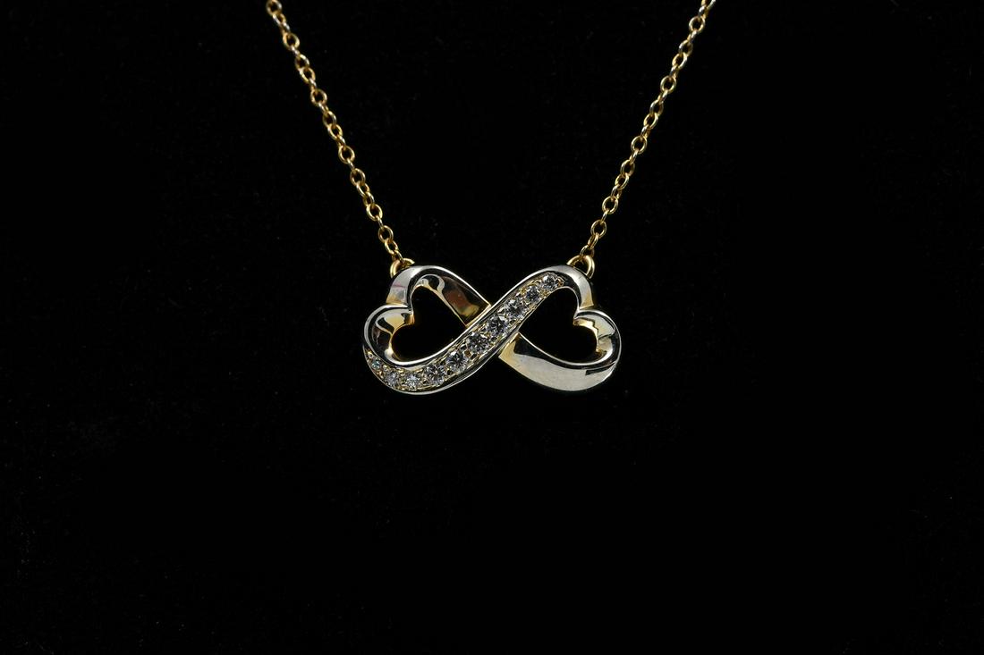 18K DOUBLE LOVING TIFFANY & CO. NECKLACE (1 of 5)