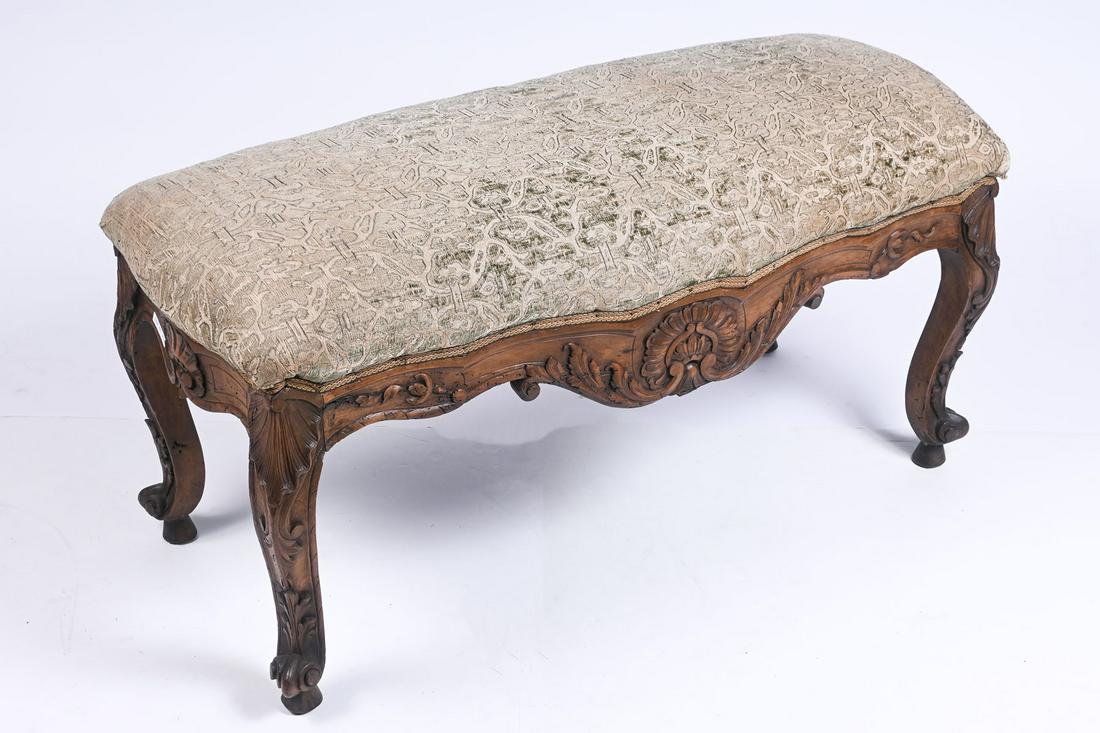 EARLY 19TH-CENTURY CARVED ITALIAN BENCH (1 of 5)
