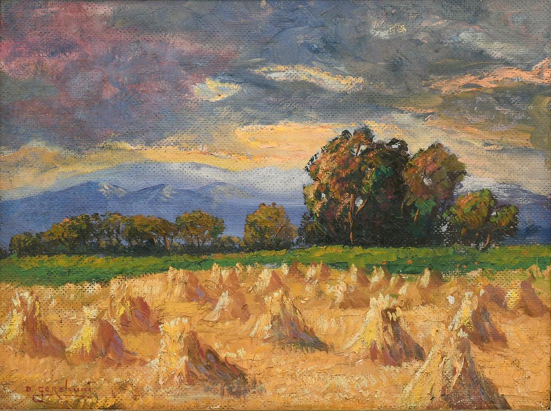 DAVID GERSHUNI CALIFORNIA HAYSHOCKS LANDSCAPE PAINTING (1 of 4)