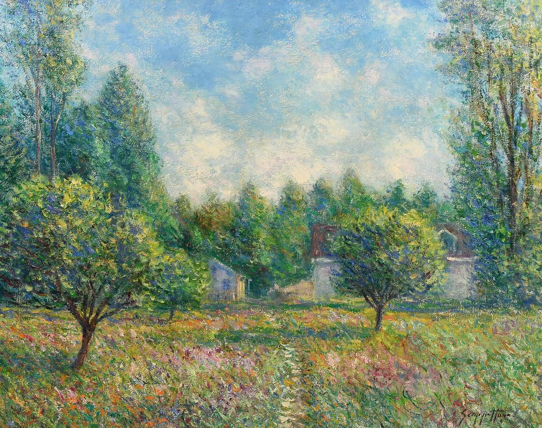 SCOPPETTONE IMPRESSIONIST COUNTRY LANDSCAPE PAINTING (1 of 6)