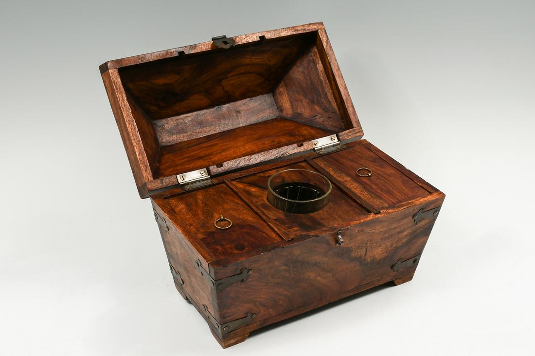EARLY COPPER BOUND TEA CADDY (1 of 6)