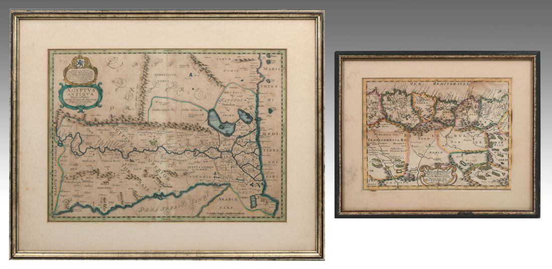2 PC. FRAMED EARLY ENGLISH MAPS (1 of 6)