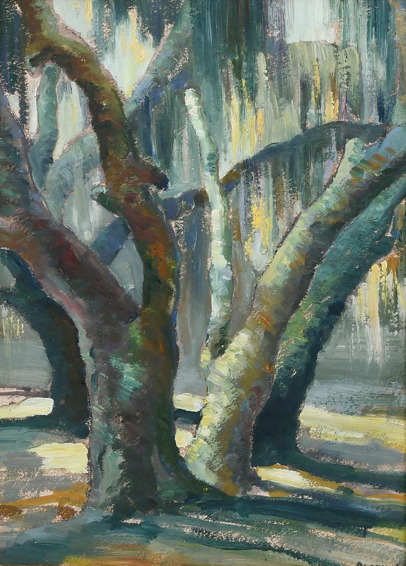 ALEEN AKED SUNLIGHT AND MOSS PAINTING (1 of 5)