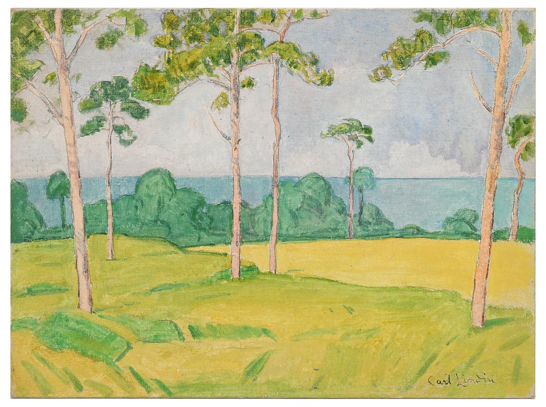 CARL LINDEN TALL PINES FLORIDA PAINTING (1 of 3)