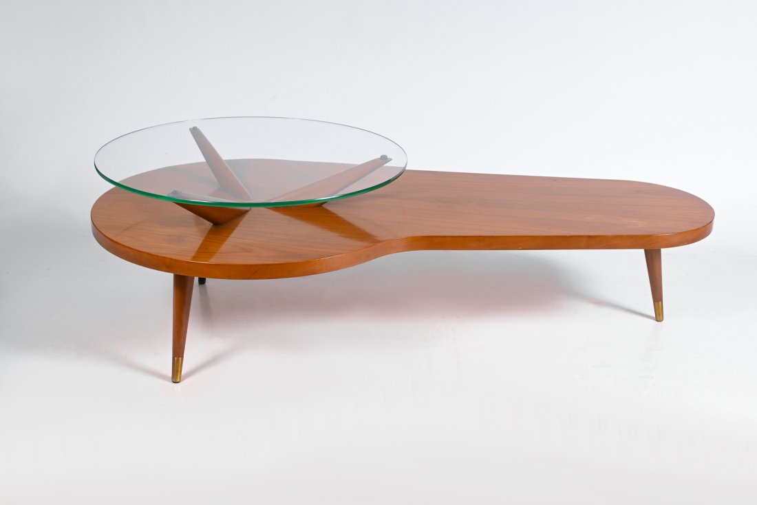 Mcm kidney sale shaped coffee table