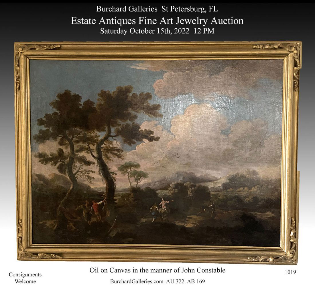 EARLY LANDSCAPE PAINTING IN THE MANNER OF CONSTABLE (1 of 6)