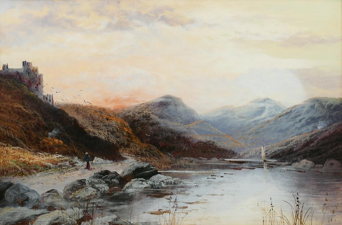 HIGHLAND LOCH PAINTING BY J. MURRAY (1 of 4)