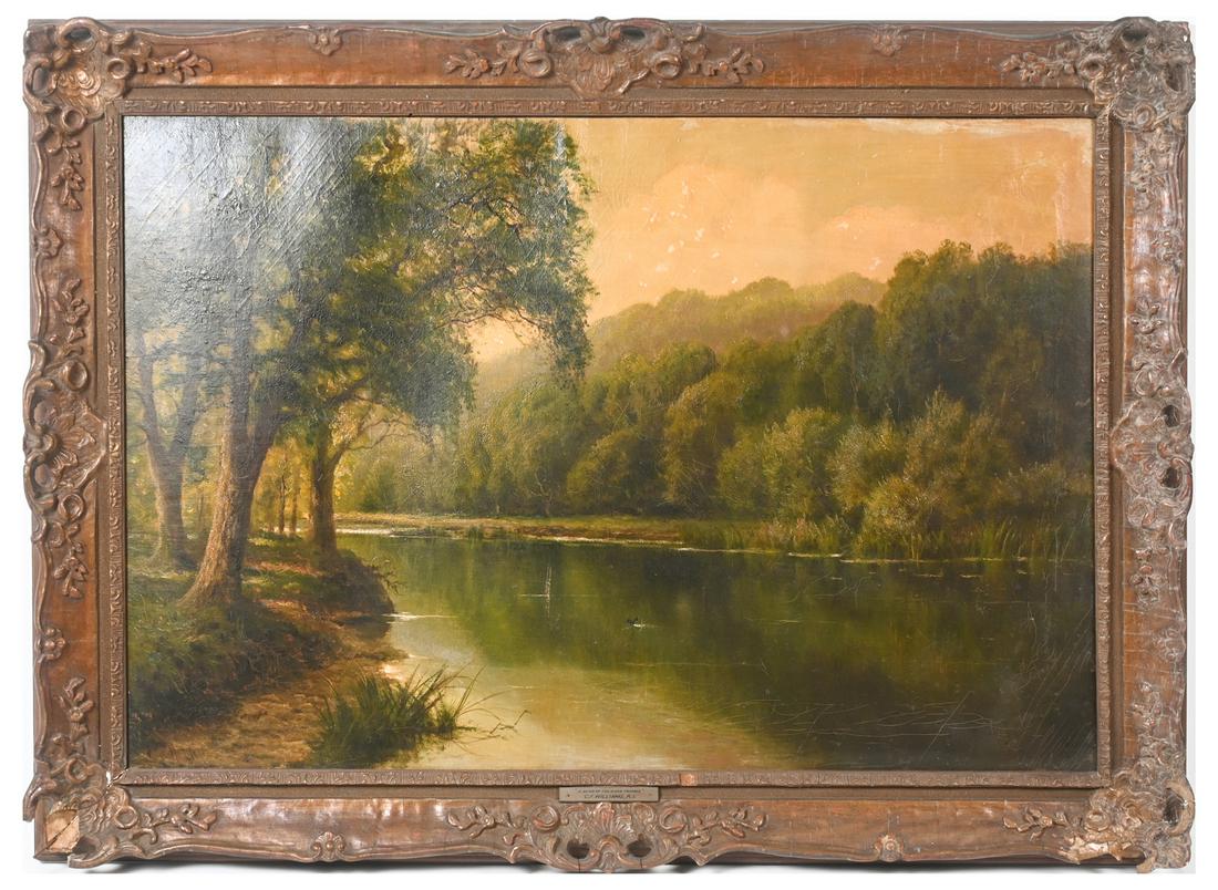 C. F. WILLIAMS THAMES RIVER PAINTING (1 of 5)