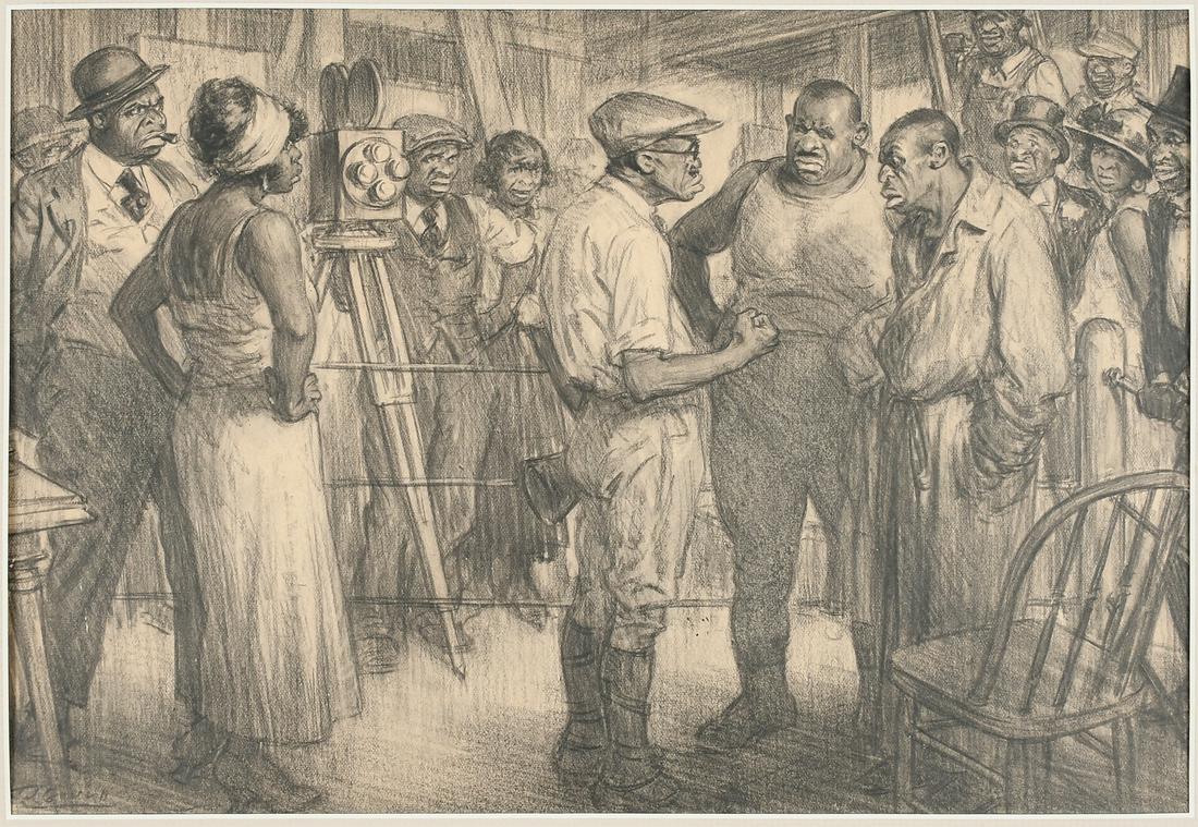 BLACK AMERICANA SATURDAY EVENING POST ORIGINAL ILLUSTRATION (1 of 4)