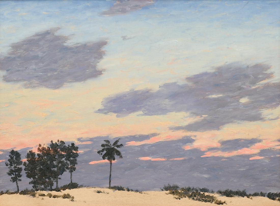 DAVID E. HENRY FLORIDA SUNSET PAINTING (1 of 4)