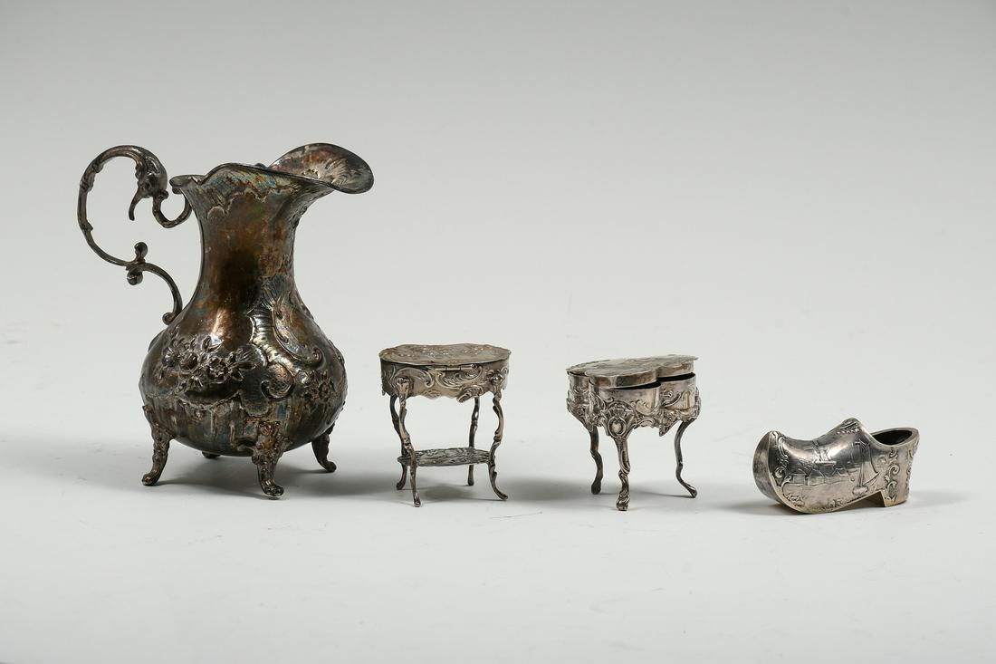 4 PC. COLLECTION OF CONTINENTAL SILVER TREASURES (1 of 12)