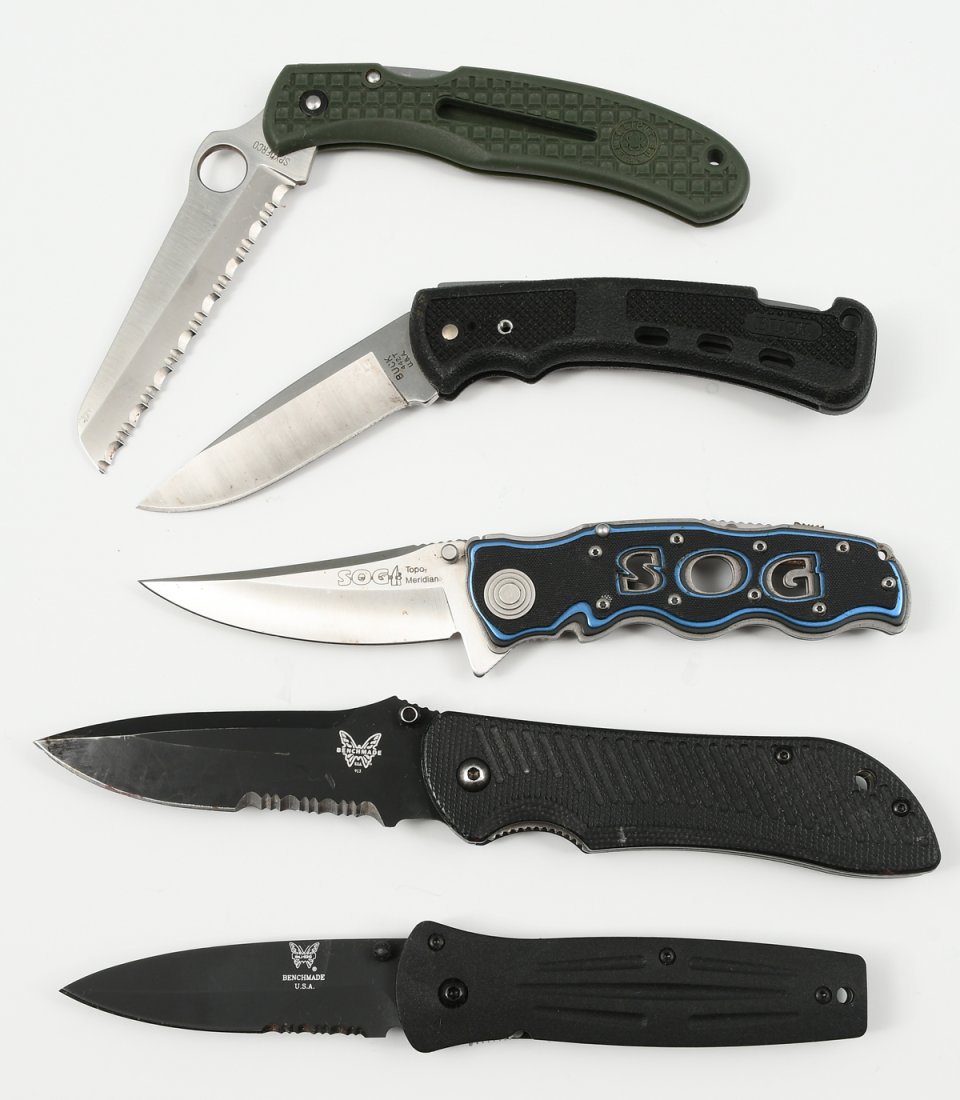 5PC. COLLECTABLE FOLDING KNIFE LOT (1 of 3)