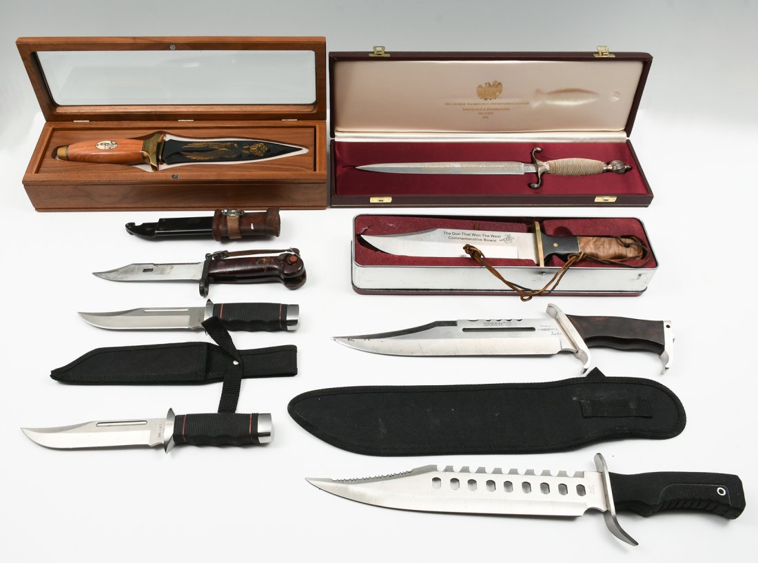LARGE COLLECTIBLE KNIFE AND BAYONET LOT (1 of 3)