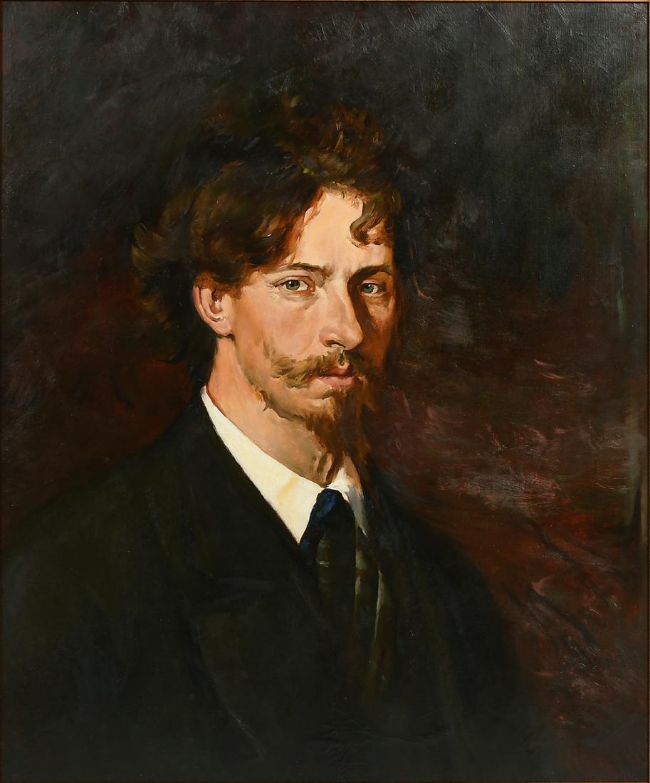 LARGE SELF-PORTRAIT PAINTING AFTER REPIN (1 of 4)