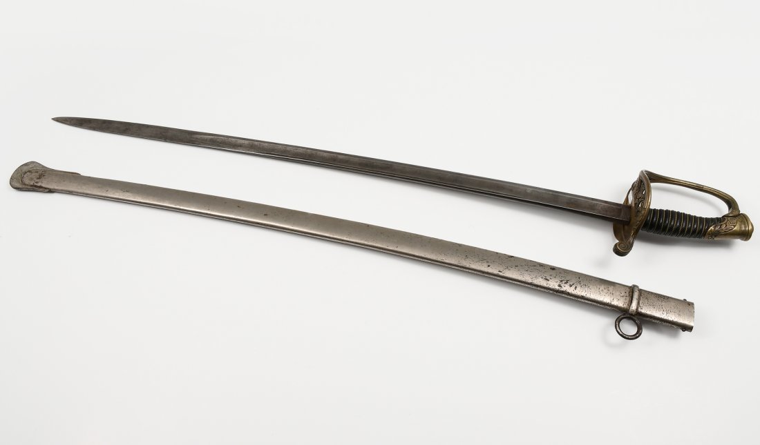 FRENCH? EUROPEAN SABER WITH SCABBARD (1 of 5)