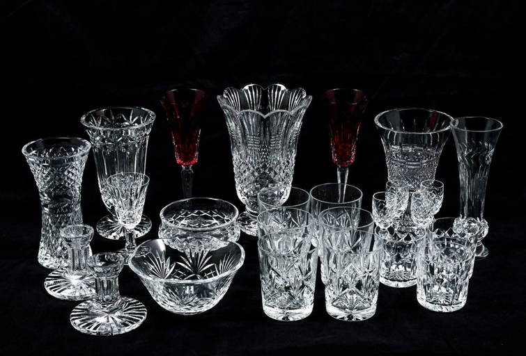 25 Pc. Waterford Crystal Collection
