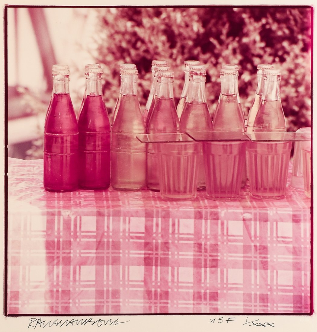 ROBERT RAUSCHENBERG C-PRINT "BOTTLES" (1 of 4)