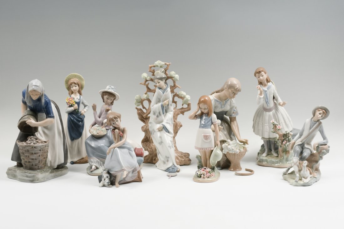 7-PC. LLADRO FIGURAL PORCELAINS (1 of 11)