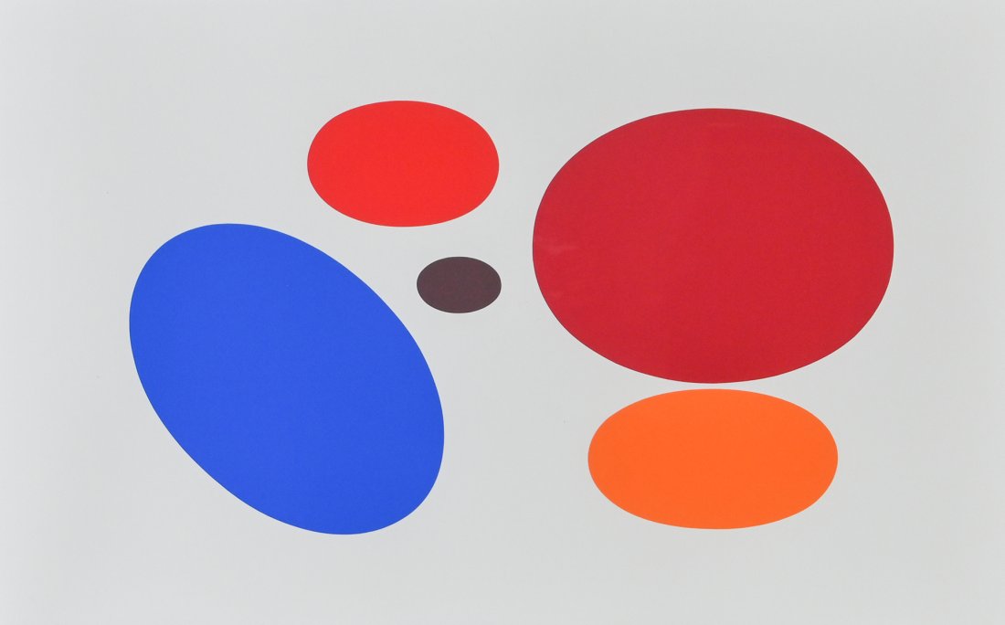 RARE YAACOV AGAM GEOMETRIC ABSTRACT SILKSCREEN (1 of 4)