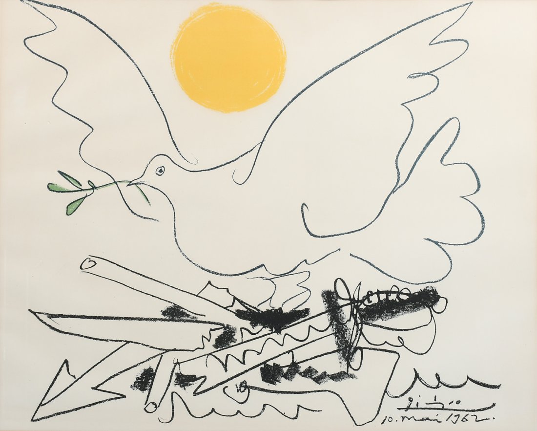 AFTER PABLO PICASSO LITHOGRAPH "BIRD OF PEACE" (1 of 5)