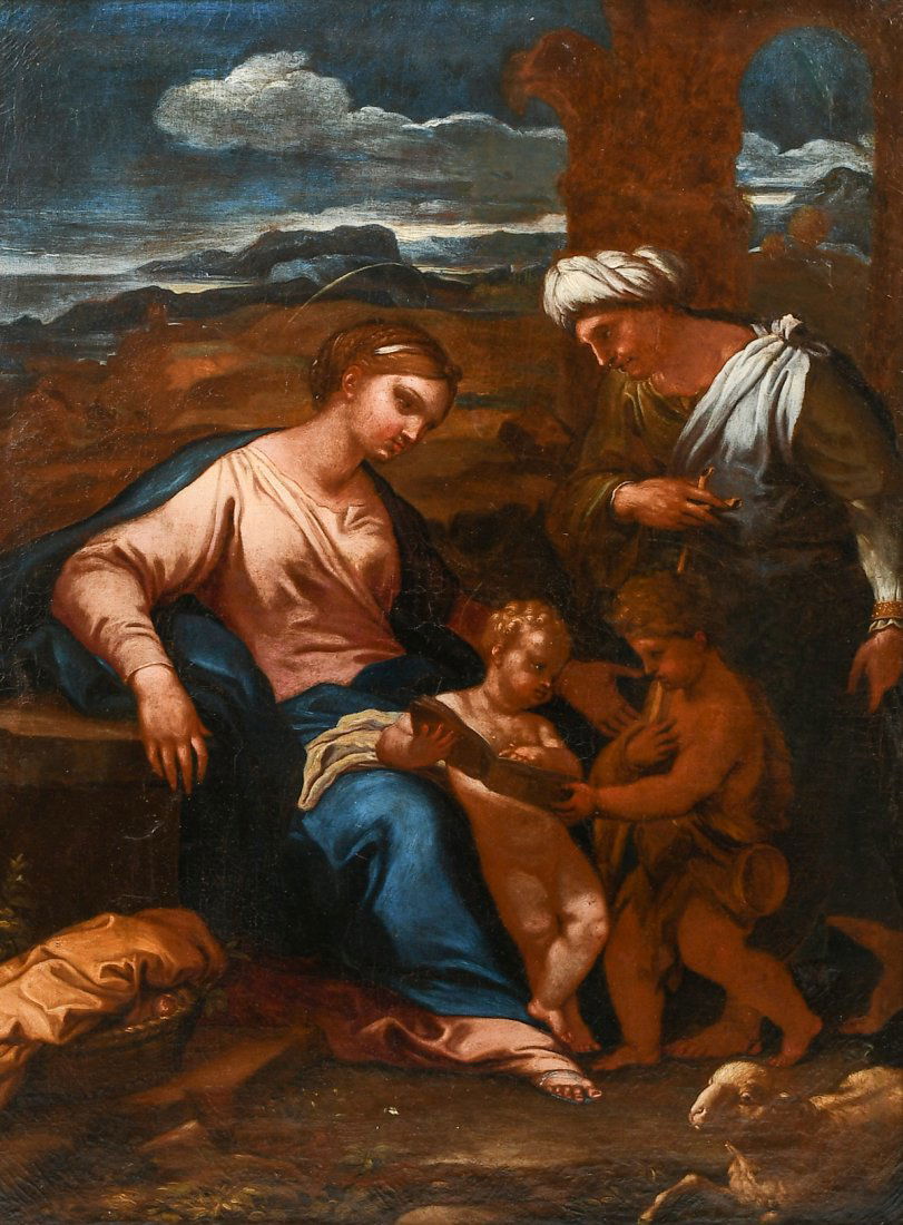 EARLY OLD MASTER STYLE RELIGIOUS PAINTING (1 of 4)