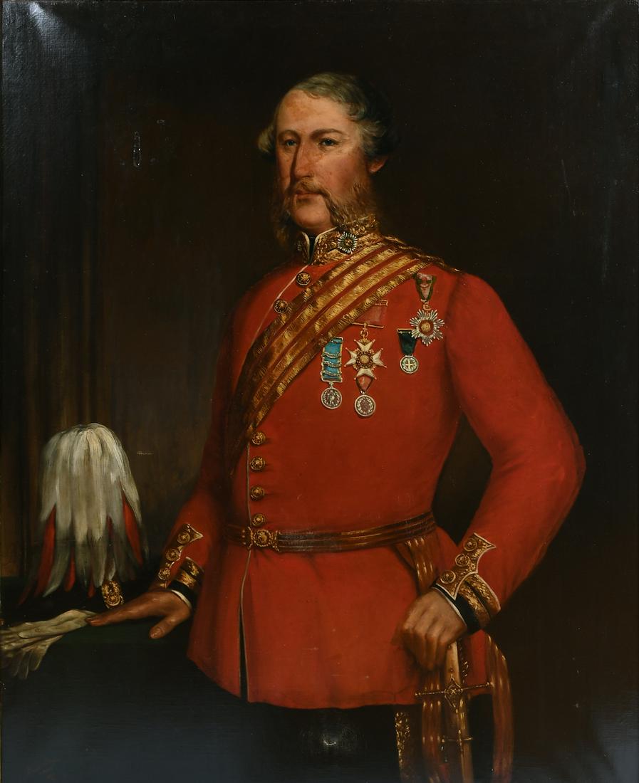 LARGE PHILIP MEADOWS TAYLOR PORTRAIT PAINTING (1 of 8)