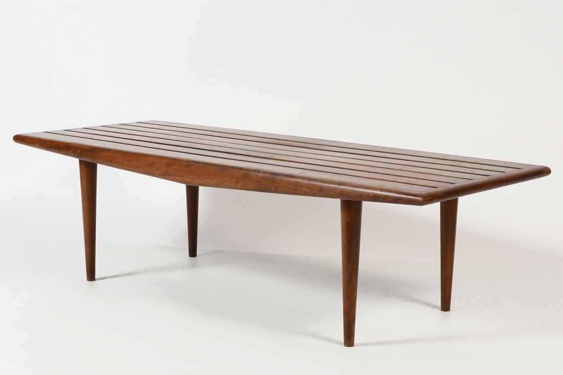 MID-CENTURY MODERN YUGOSLAVIAN WOOD BENCH (1 of 6)