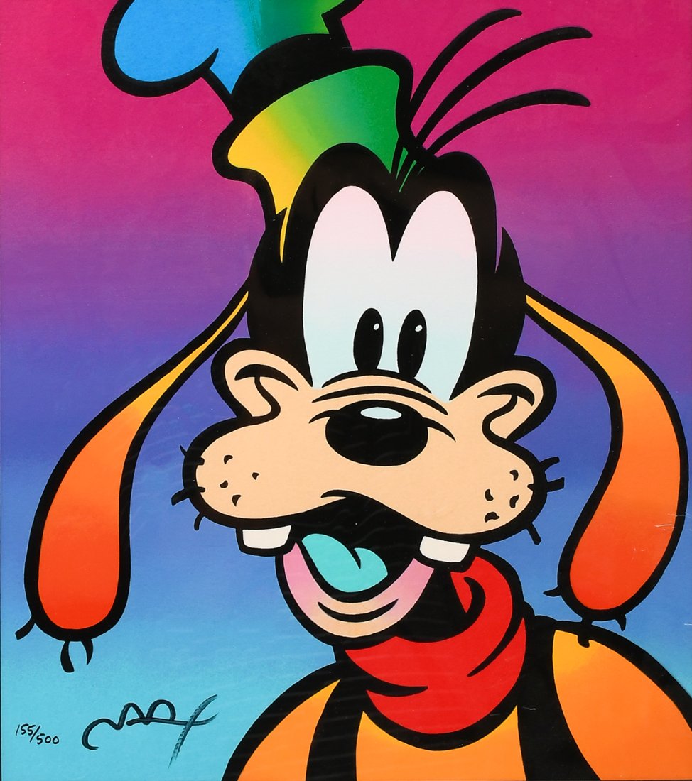 PETER MAX DISNEY GOOFY SERIGRAPH (1 of 5)