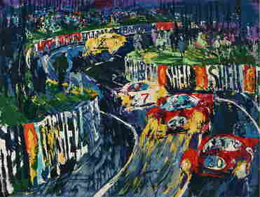 LARGE LEROY NIEMAN SERIGRAPH "24 HOURS AT LEMANS" (1 of 4)