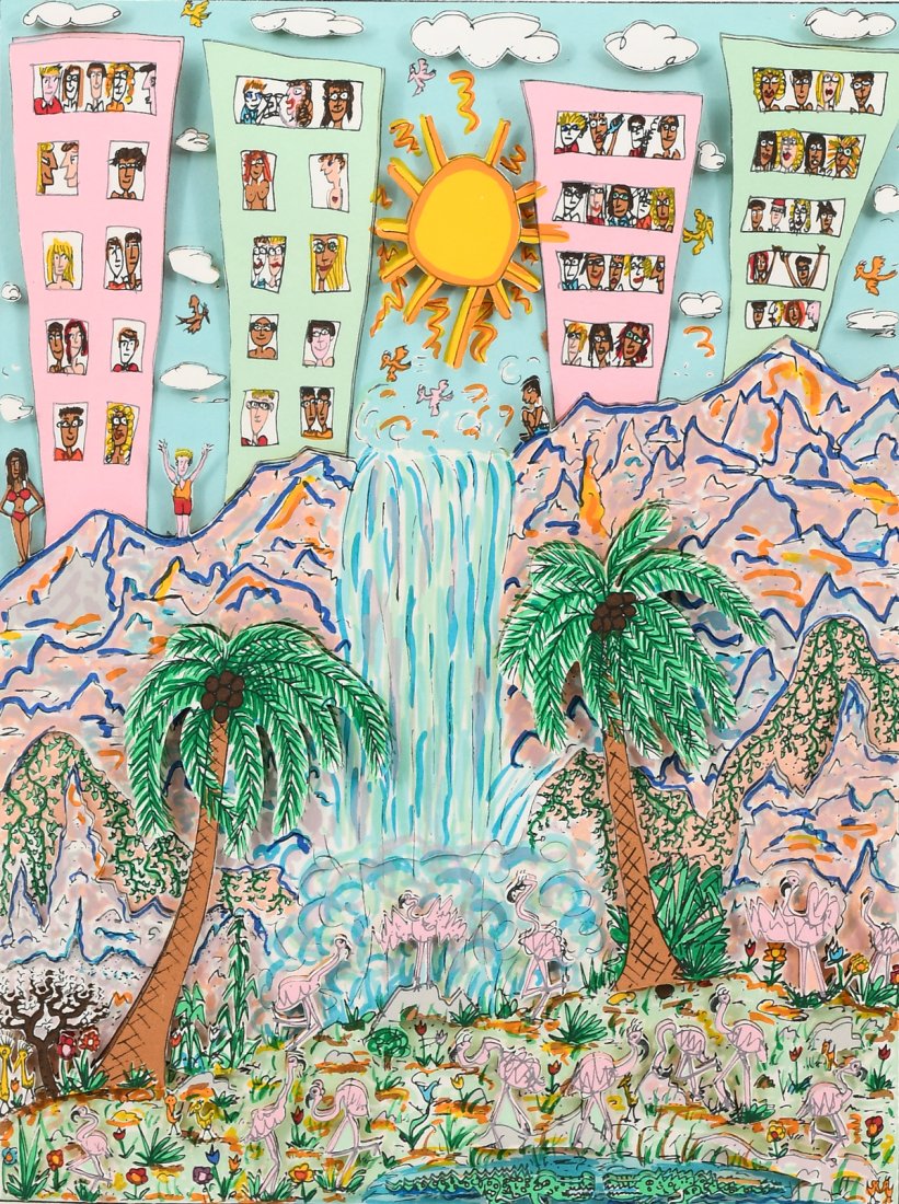 JAMES RIZZI 3-D LITHOGRAPH ''ROOM WITH A VIEW'' (1 of 4)