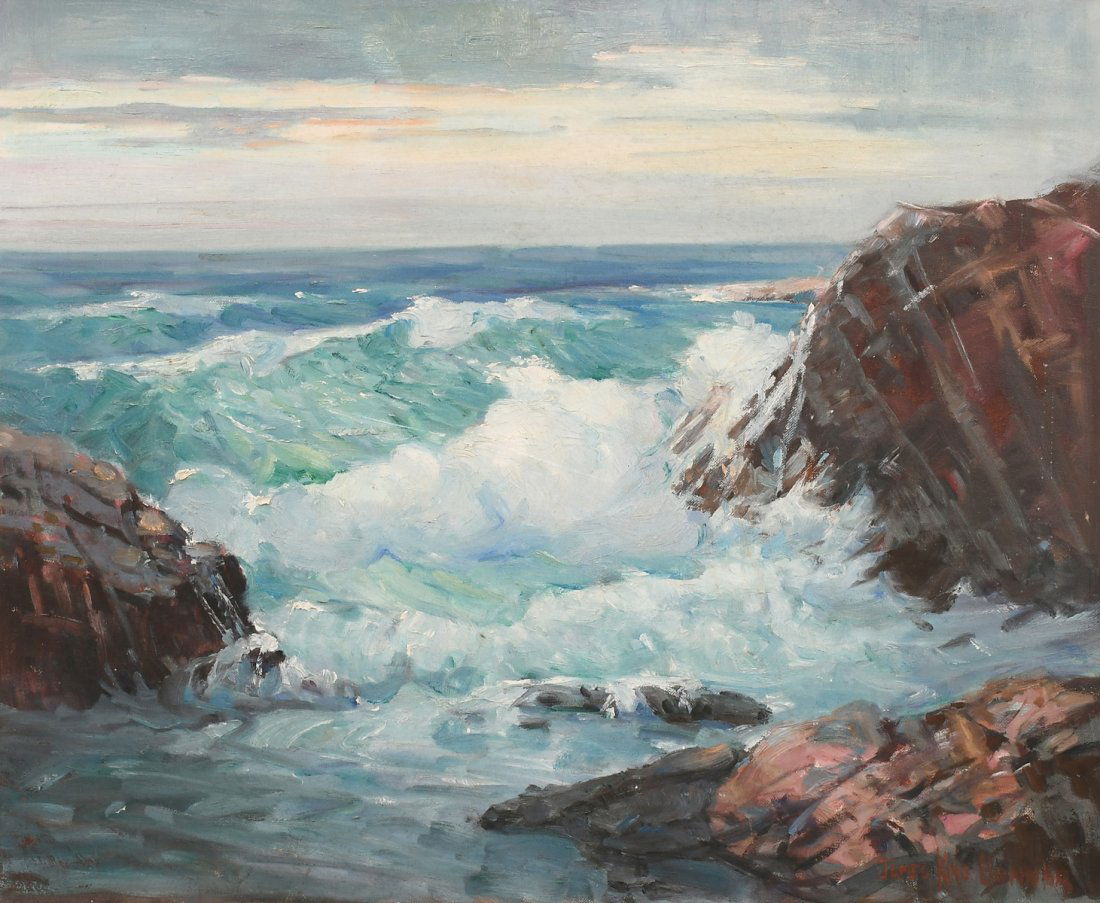 JAMES KING BONNAR MAINE COAST PAINTING (1 of 4)