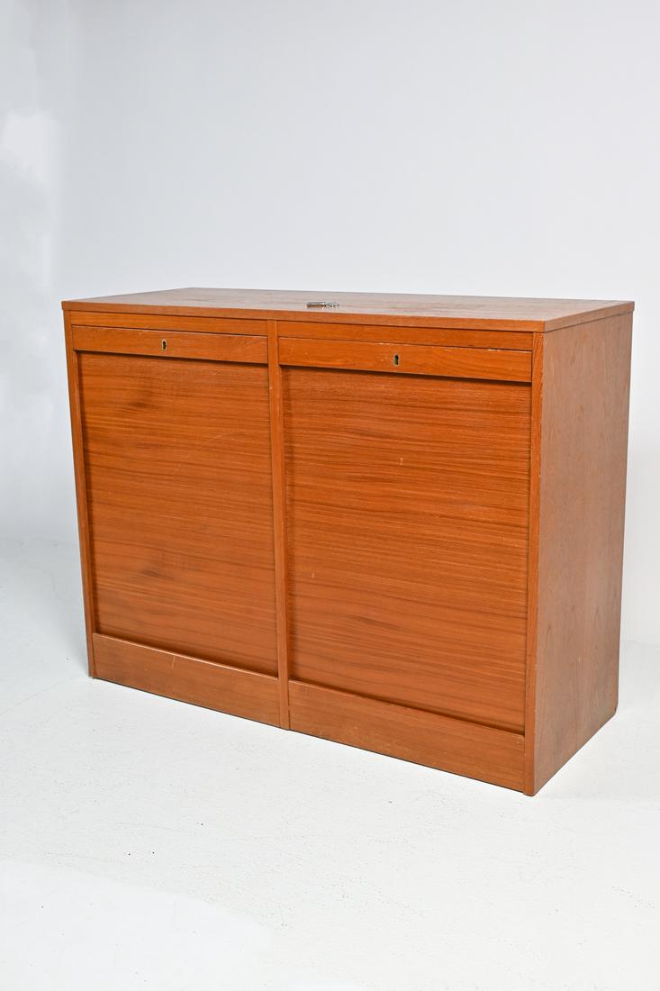 MODERN DANISH TAMBOUR FILING CABINET (1 of 5)