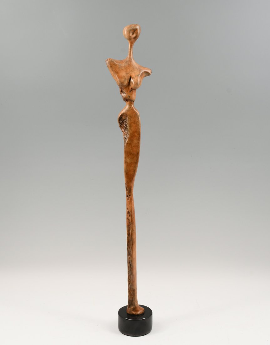 EXCEPTIONAL MID-CENTURY MODERN STYLE ABSTRACT FIGURAL BRONZE (1 of 7)