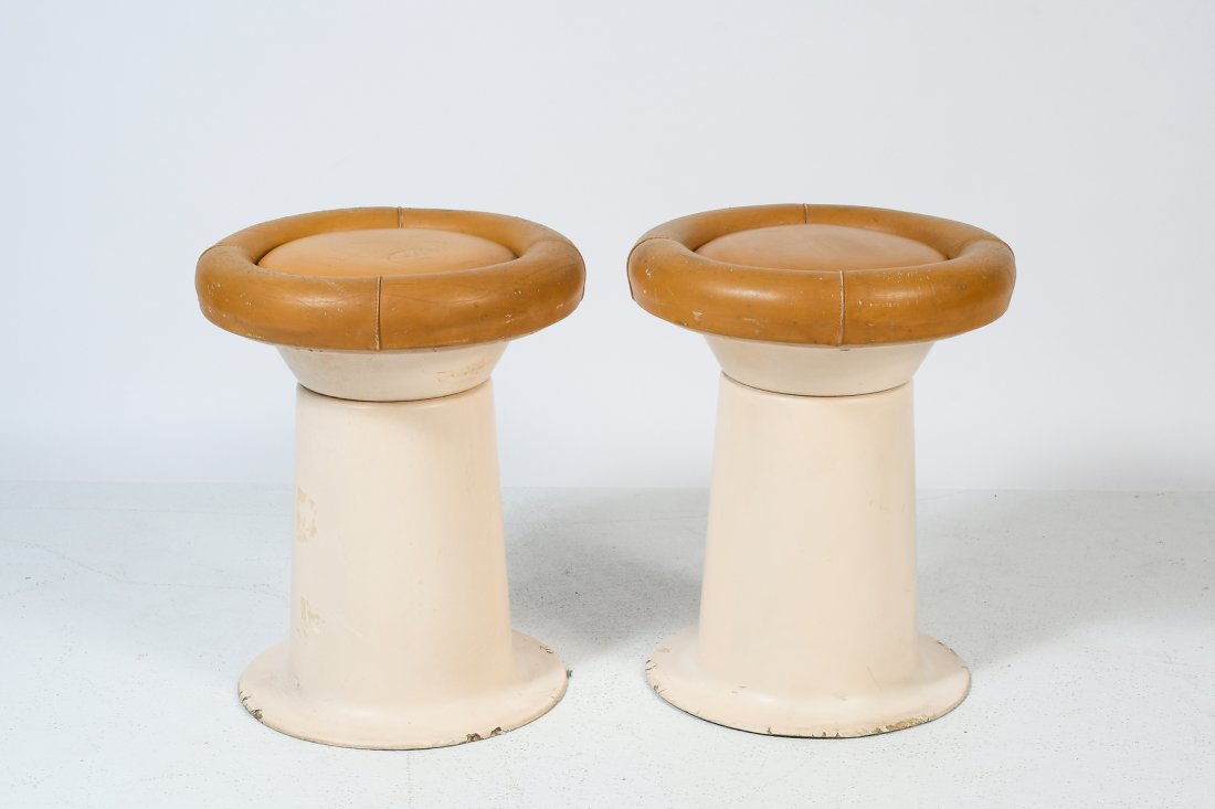 PAIR OF YRJO KUKKAPURO HAIMI STOOLS (1 of 6)
