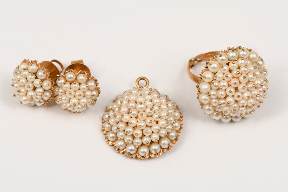 3PC 22K SEED PEARL SUITE (1 of 6)