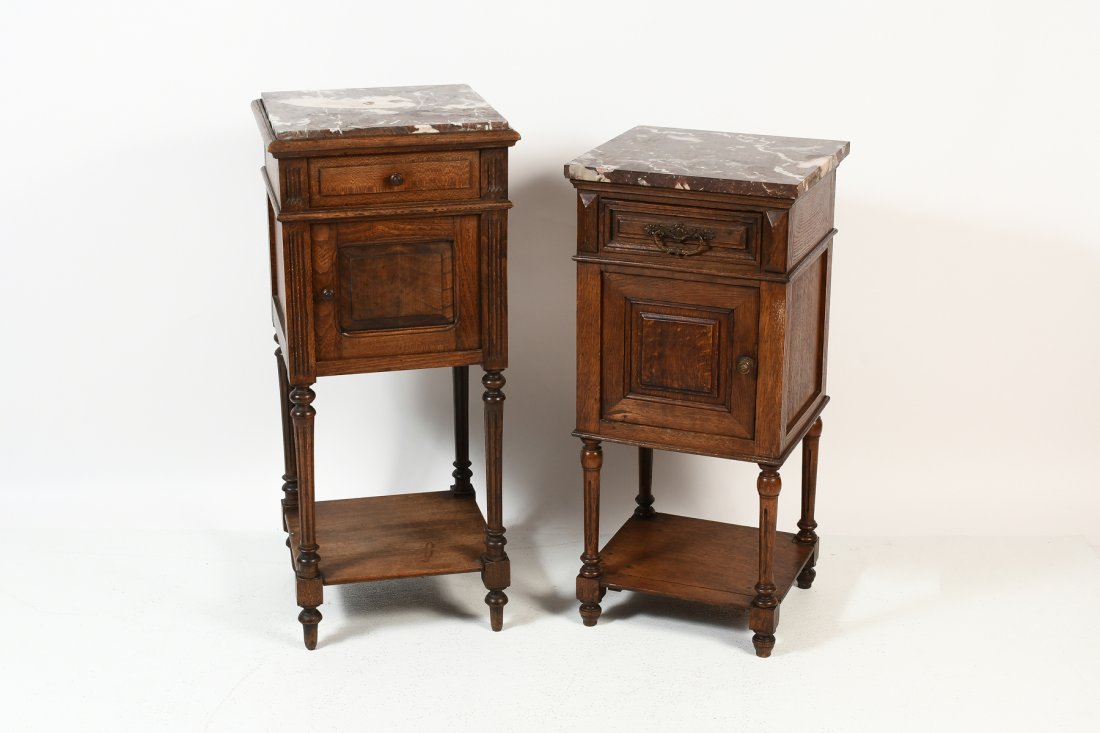 2 MARBLE TOP STANDS (1 of 5)