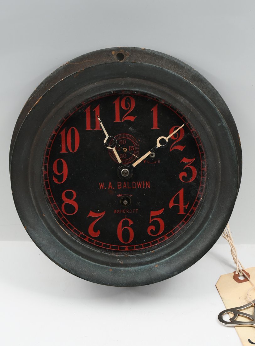 ASHCROFT W.A. BALDWIN SHIPS CLOCK (1 of 5)