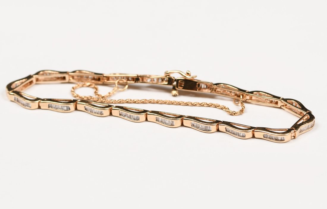 14K 1.50 CTW DIAMOND BRACELET (1 of 5)