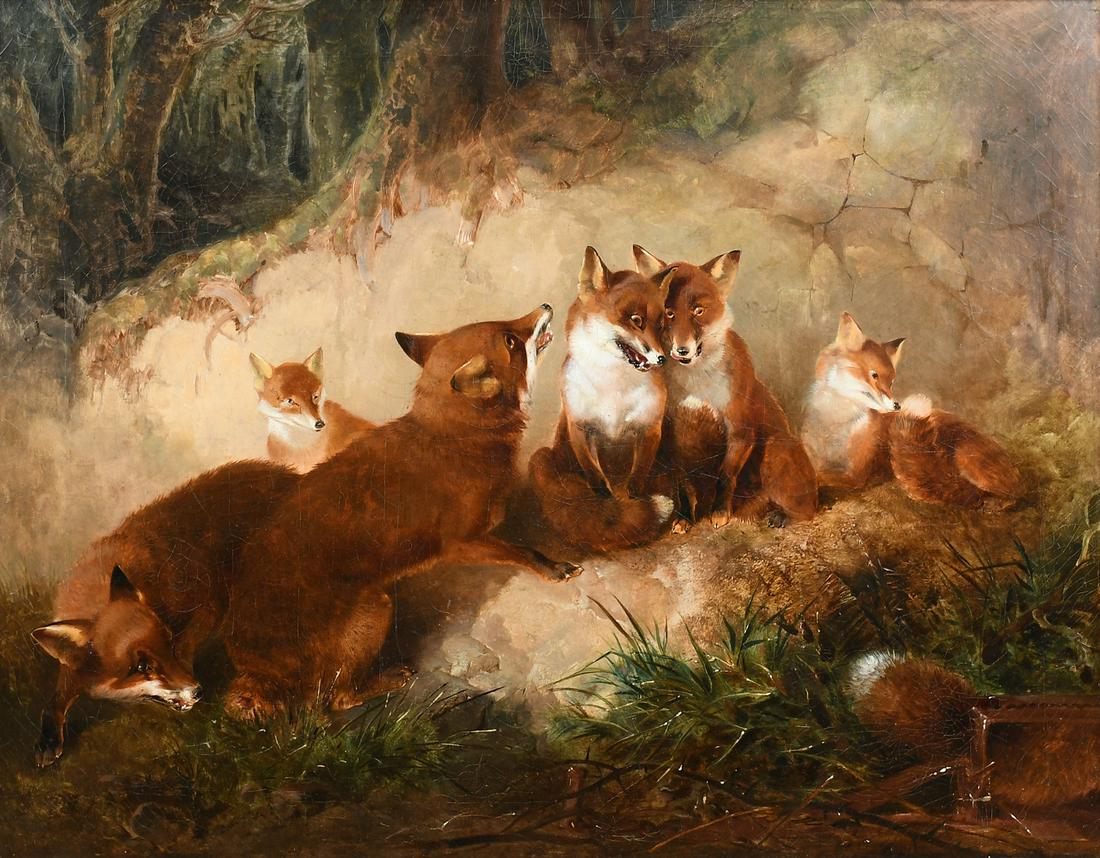 JAMES BATEMAN FOXES PAINTING (1 of 5)