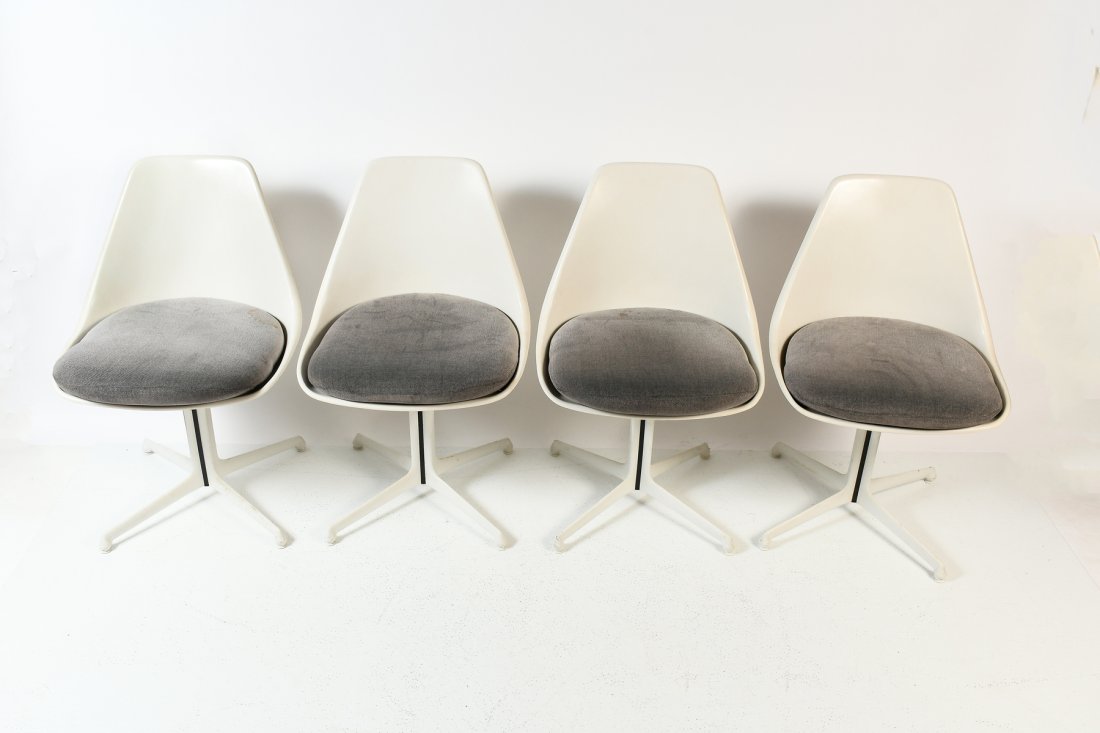 4PC. BURKE MID-CENTURY MODERN CHAIRS (1 of 8)
