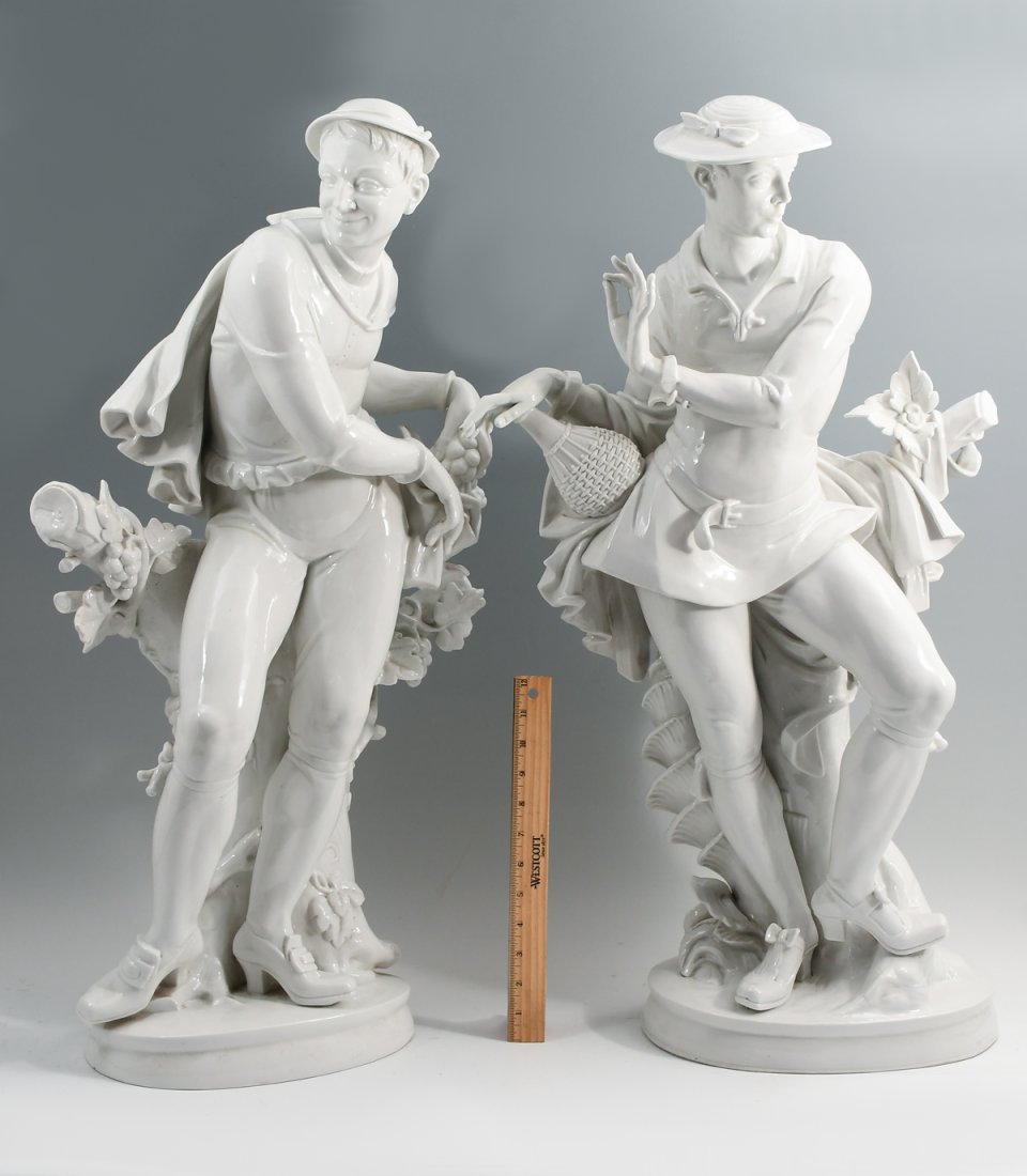 2 LARGE ROSENTHAL BLANC DE CHINE FIGURES (1 of 8)