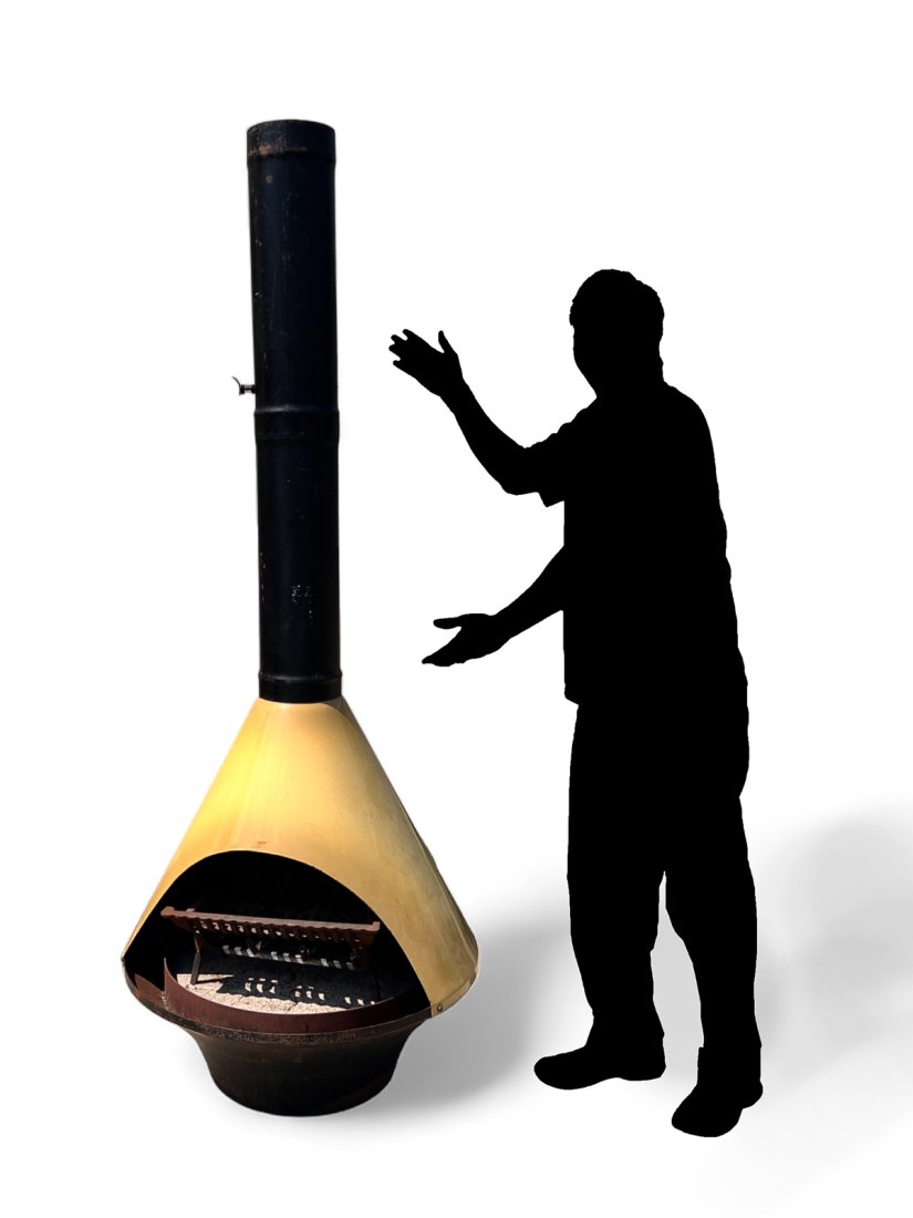 MALM MID-CENTURY MODERN ENAMELED FIREPLACE (1 of 5)