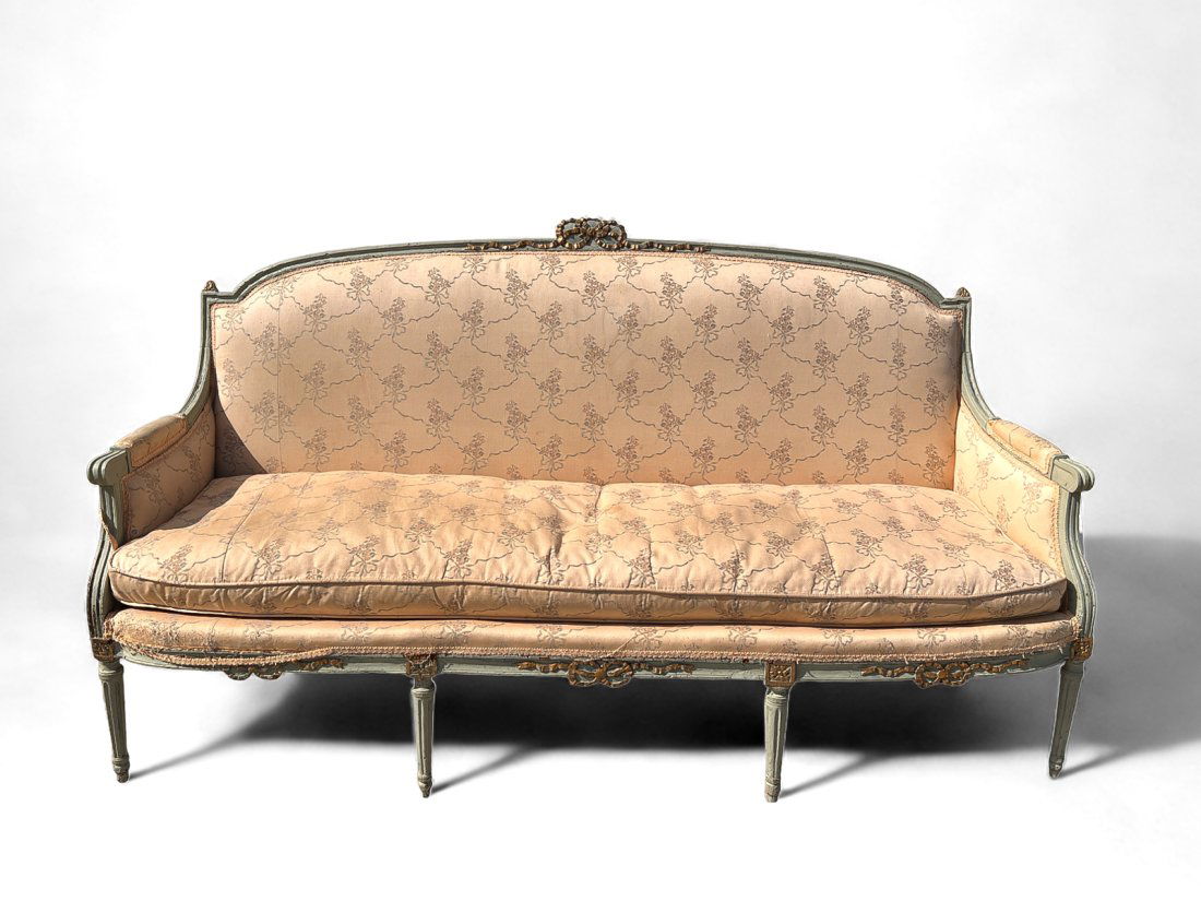 FRENCH LOUIS XVI CARVED SOFA (1 of 5)